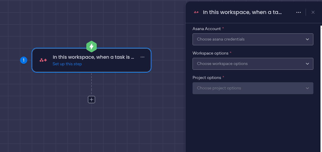 Search for Asana Integration Plus in the Integrate section